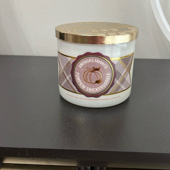 Bath & Body Works Other - Bath & Body Works AMERICA’s Favorite PUMPKIN SNICKERDOODLE 3 Wick Candle